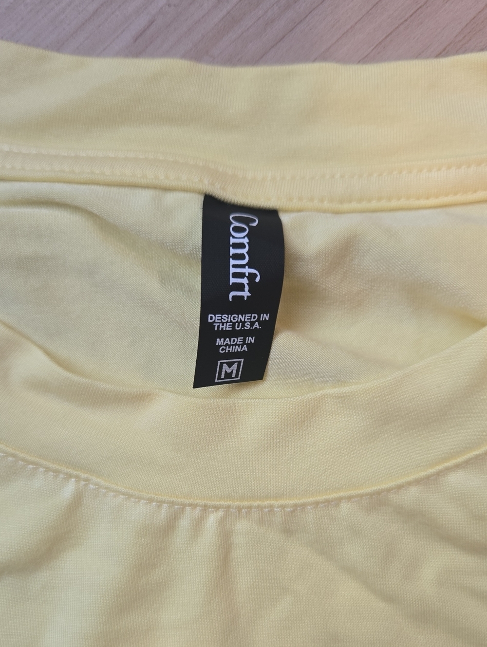 NWT Comfrt Cloud Lounge Tee, Buttercream, Size Medium - Picture 5 of 6